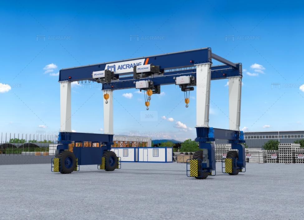 Rubber tire gantry crane